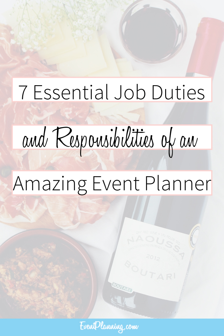 Event Planner Job Description For Resume